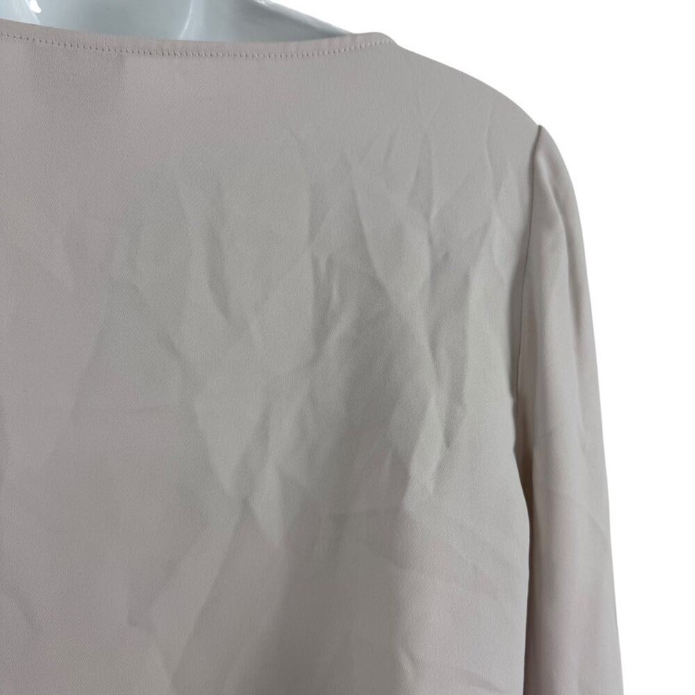 Chicos Bell Flare Sleeve Ecru Neutral Blouse Top Shirt Career sz 0 / 4 / 6 - Picture 13 of 16